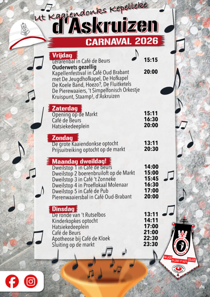 askruizen programma carnaval 2026